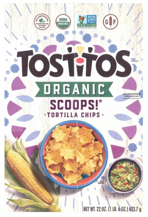 Tostitos Organic Scoops Tortilla Chips, 624g